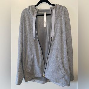 Lululemon Gray size 12 jacket, super soft inside! Great condition!